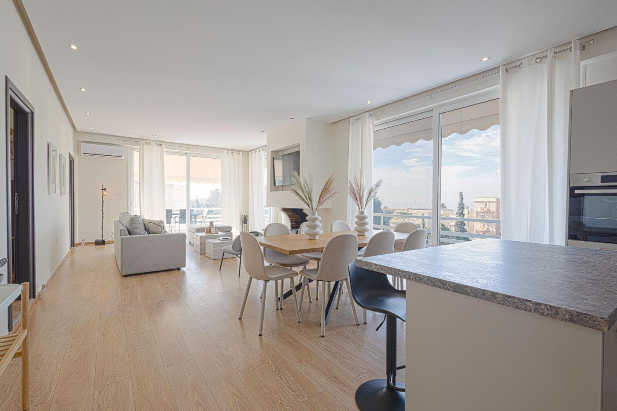 Luxurious 3-Bedroom Seaside Retreat Fully Renovated In 2025 Atény Exteriér fotografie